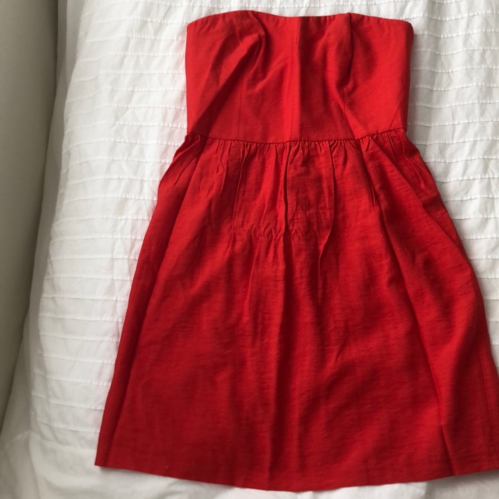 Loft red, sweetheart strapless dress